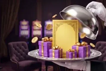 Illustrated bonus reveal moment being presented at a casino table