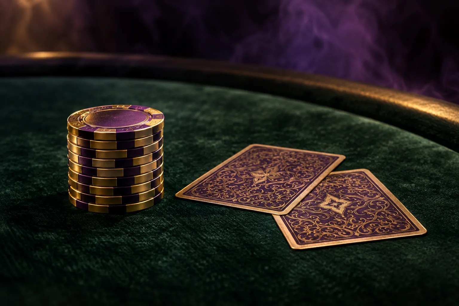 Detail of a card table felt, echoing the playing-card symbols across several of these pokies