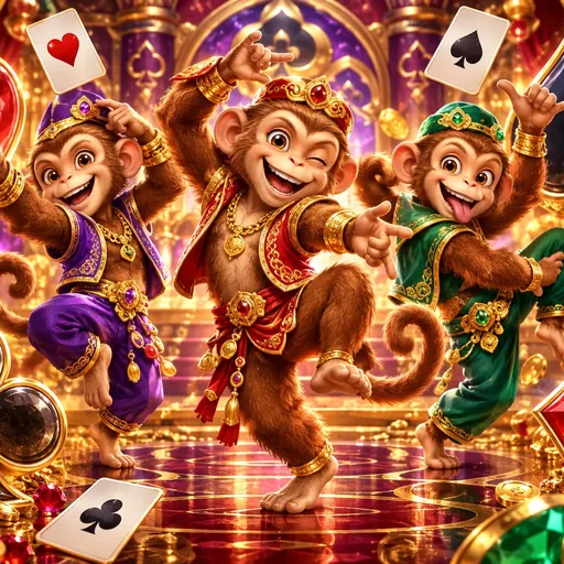 3 Dancing Monkeys pokie cover